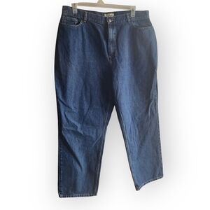L.L Bean Womens Size 20‎ Classic Curvy Fit Jeans Plus Size Dark Wash